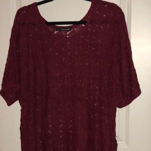 Short sleeve sweater